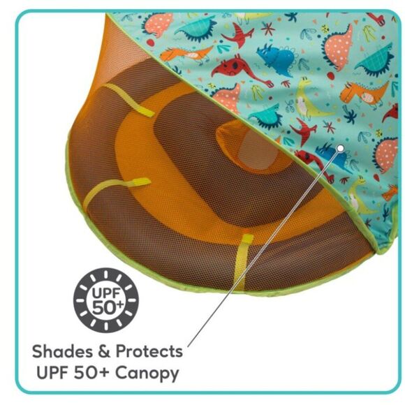 Aqua Swim School Grow-with-Me Baby Pool Float Boat for Infants | UPF 50 Canopy - Picture 6 of 8